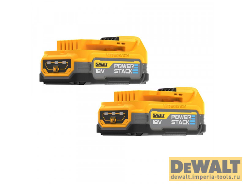 Аккумулятор DeWALT XR, Li-Ion, 18 В, 1.7 Ач, 2 шт., DCBP034E2-XJ Аккумулятор DeWALT XR, Li-Ion, 18 В, 1.7 Ач, 2 шт., DCBP034E2-XJ