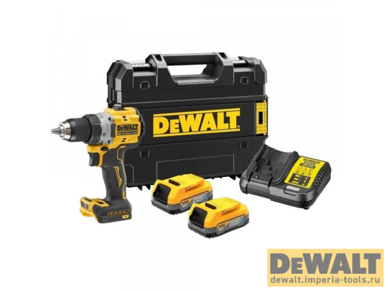 Аккумуляторная дрель DeWALT DCD800E2T, кейс, 18В, 2 АКБ 1.7 Ач, ЗУ Аккумуляторная дрель DeWALT DCD800E2T, кейс, 18В, 2 АКБ 1.7 Ач, ЗУ