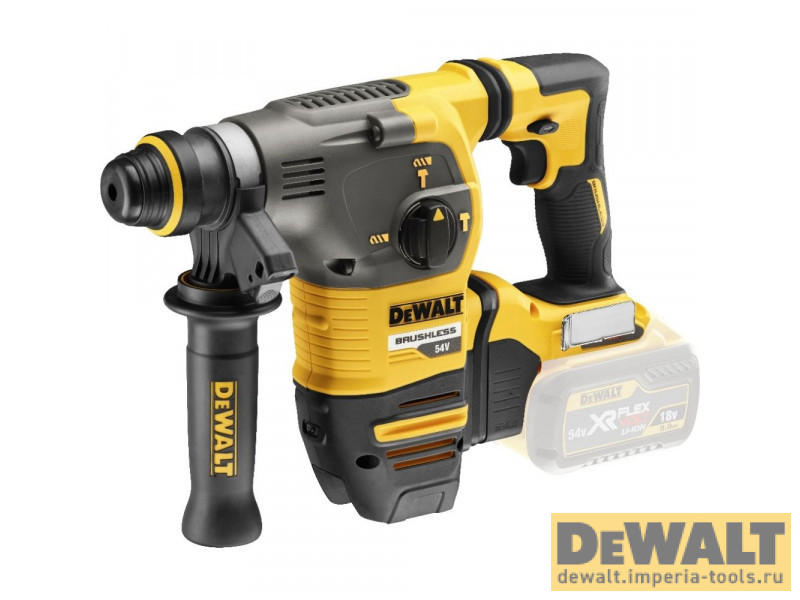 Аккумуляторный бесщеточный перфоратор DeWALT DCH333NT, SDS-plus, 54 В, XR без аккумулятора и ЗУ Аккумуляторный бесщеточный перфоратор DeWALT DCH333NT, SDS-plus, 54 В, XR без аккумулятора и ЗУ