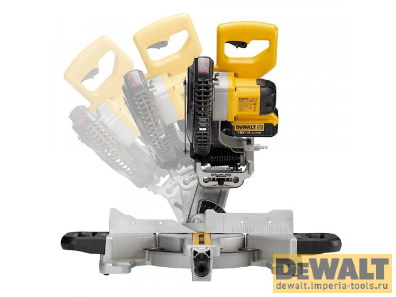 Аккумуляторная торцовочная пила DeWALT, 18 В, без АКБ и ЗУ, DCS365N