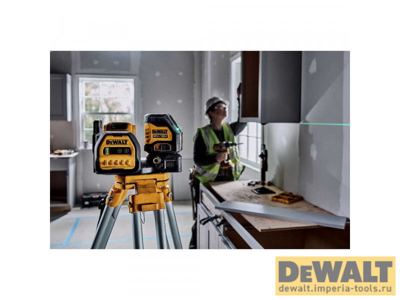 Лазерный построитель плоскостей, зеленый DeWALT DCE088D1G18 12В/18В Лазерный построитель плоскостей, зеленый DeWALT DCE088D1G18 12В/18В