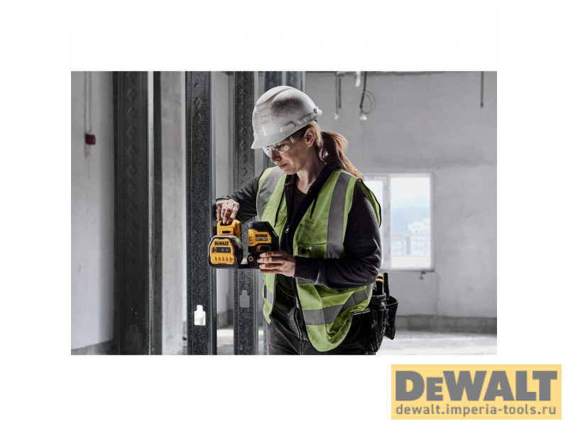 Лазерный построитель плоскостей, зеленый DeWALT DCE088D1G18 12В/18В Лазерный построитель плоскостей, зеленый DeWALT DCE088D1G18 12В/18В