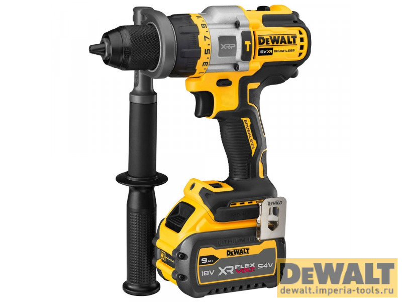 Ударная дрель-шуруповерт DeWALT DCD999X1, АКБ 9 Ач и ЗУ Ударная дрель-шуруповерт DeWALT DCD999X1, АКБ 9 Ач и ЗУ