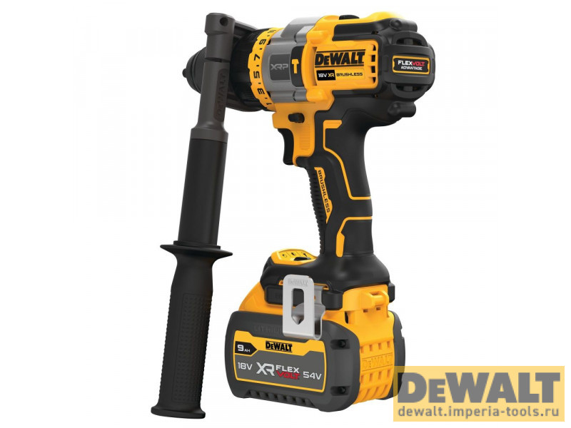 Ударная дрель-шуруповерт DeWALT DCD999X1, АКБ 9 Ач и ЗУ Ударная дрель-шуруповерт DeWALT DCD999X1, АКБ 9 Ач и ЗУ