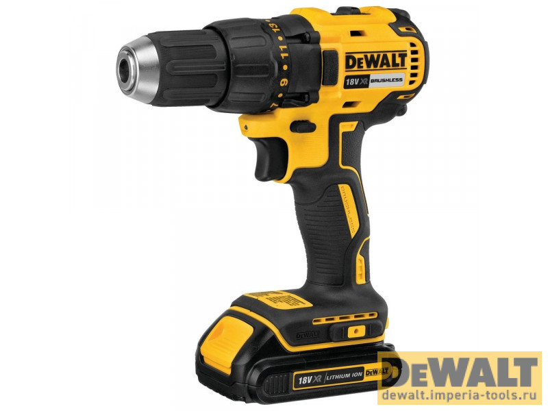 Аккумуляторная безударная бесщеточная дрель-шуруповерт DeWALT DCD777D2T, 18 В, XR Аккумуляторная безударная бесщеточная дрель-шуруповерт DeWALT DCD777D2T, 18 В, XR