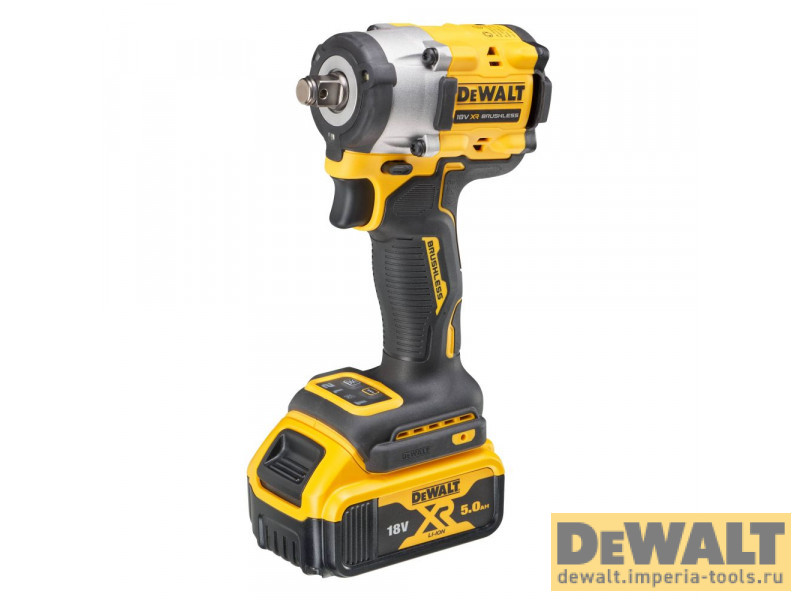 Аккумуляторный бесщеточный гайковерт DeWALT, 18 В, 610 Нм, 2500 об/мин, 3550 уд/мин, с 2 АКБ 5 Ач и ЗУ, в кейсе, DCF921P2T Аккумуляторный бесщеточный гайковерт DeWALT, 18 В, 610 Нм, 2500 об/мин, 3550 уд/мин, с 2 АКБ 5 Ач и ЗУ, в кейсе, DCF921P2T