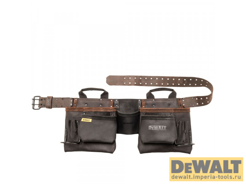 Кожаный ремень DEWALT с навесными сумками, DWST50112-1 Кожаный ремень DEWALT с навесными сумками, DWST50112-1