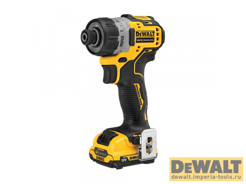 Аккумуляторный бесщеточный шуруповерт DeWALT, 12 В, 8 Нм, 1100 об/мин, с 2 АКБ 5 Ач и ЗУ, в кейсе, DCF601D2 Аккумуляторный бесщеточный шуруповерт DeWALT, 12 В, 8 Нм, 1100 об/мин, с 2 АКБ 5 Ач и ЗУ, в кейсе, DCF601D2