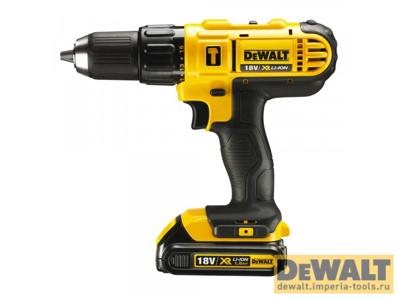 Аккумуляторная ударная Дрель-шуруповерт DeWALT DCD776S2, 300 Вт, 18 В, XR Аккумуляторная ударная Дрель-шуруповерт DeWALT DCD776S2, 300 Вт, 18 В, XR