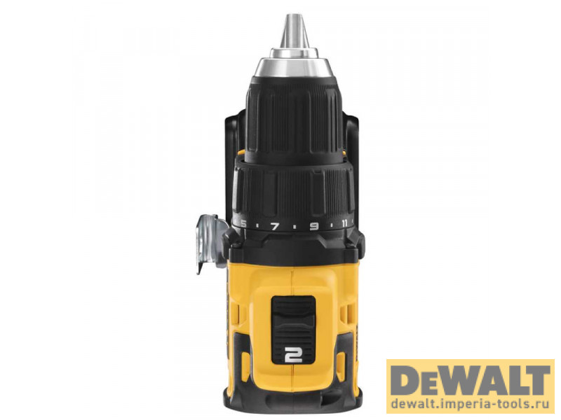 Аккумуляторная бесщеточная дрель-шуруповерт DeWALT, 18 В, 1650 об/мин, с 2 АКБ 1.5 Ач и ЗУ, в кейсе TSTAK, DCD708S2T