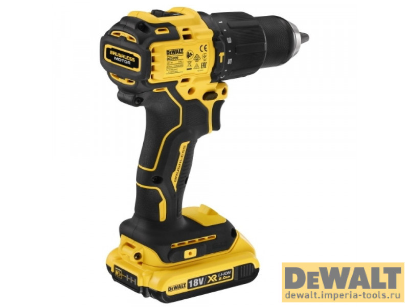 Компактная ударная дрель-шуруповёрт DeWALT DCD709S2T Компактная ударная дрель-шуруповёрт DeWALT DCD709S2T
