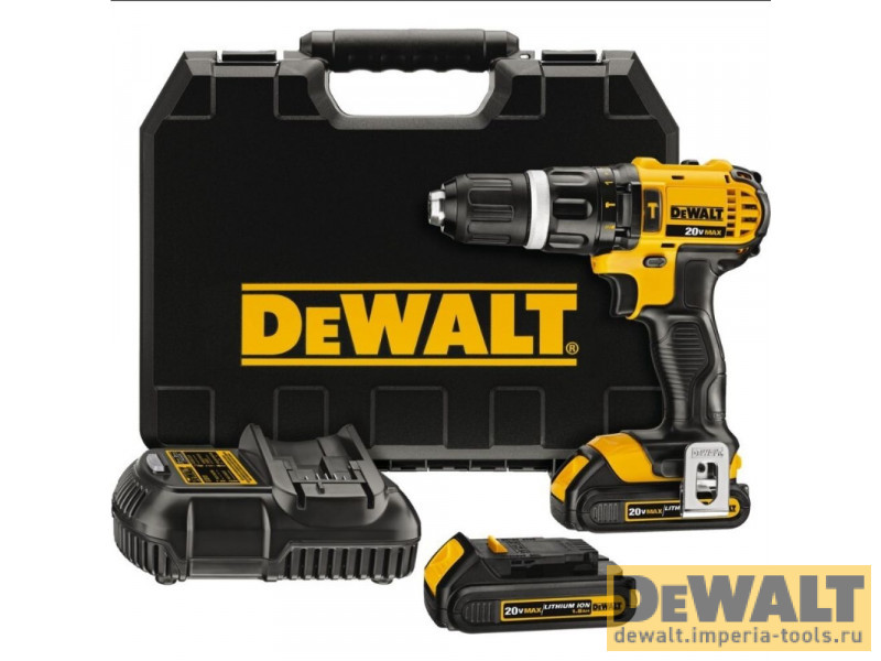 Аккумуляторная ударная дрель-шуруповерт DeWALT DCD785C2, 18 В, XR Аккумуляторная ударная дрель-шуруповерт DeWALT DCD785C2, 18 В, XR