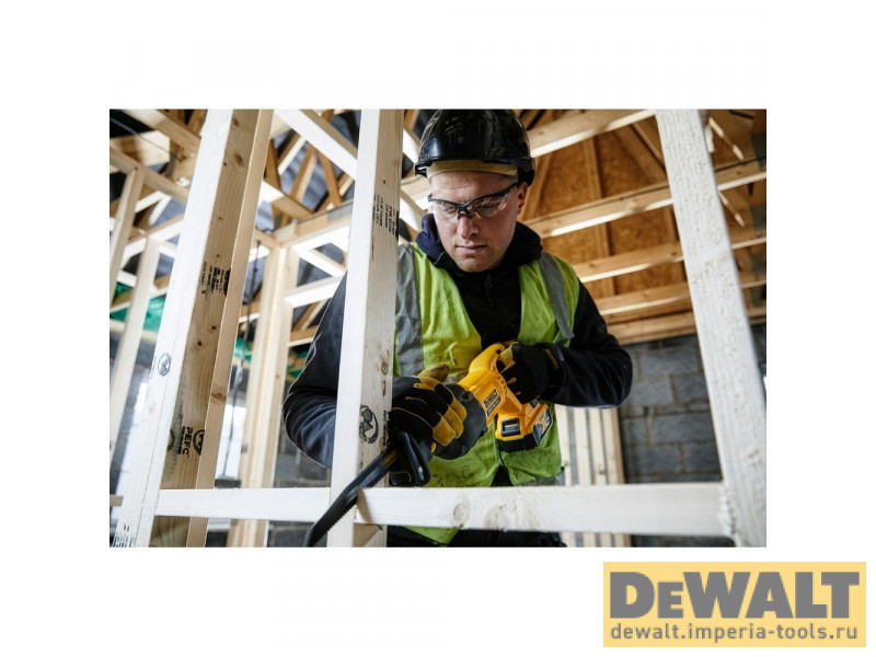 Аккумуляторная сабельная пила DeWALT, 18 В, 2950 ход/мин, c 2 АКБ 4 Ач и ЗУ, в кейсе, DCS380M2 Аккумуляторная сабельная пила DeWALT, 18 В, 2950 ход/мин, c 2 АКБ 4 Ач и ЗУ, в кейсе, DCS380M2