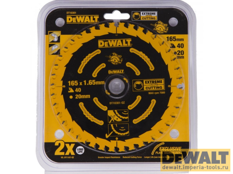 Пильный диск DeWALT EXTREME DT10304, 190/30 мм.