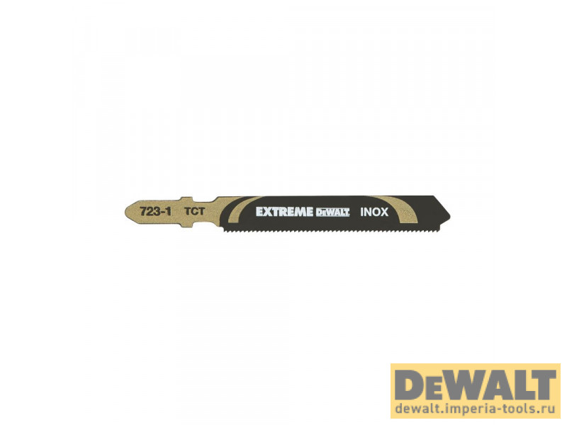 Пилка для лобзика DeWALT EXTREME DT2101, INOX HM Карбид-вольфрамовые зубья, (НМ). 76 x 47 x 1 x 3 мм, T118AHM, 1 шт. Пилка для лобзика DeWALT EXTREME DT2101, INOX HM Карбид-вольфрамовые зубья, (НМ). 76 x 47 x 1 x 3 мм, T118AHM, 1 шт.