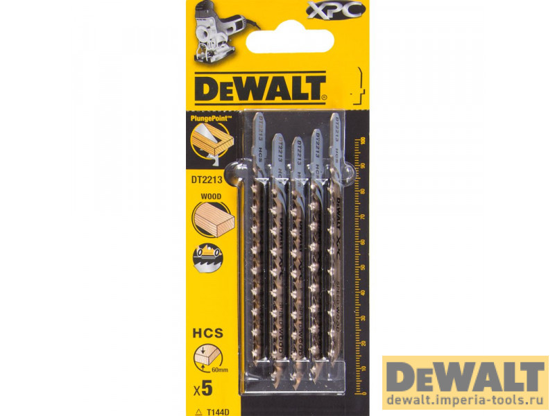 Пилка для лобзика DeWALT EXTREME PRECISION CUT DT2213, по дереву из высокоуглеродистой стали, HCS, 100 x 75 x 4.2 x 60 мм, T144D, 5 шт. Пилка для лобзика DeWALT EXTREME PRECISION CUT DT2213, по дереву из высокоуглеродистой стали, HCS, 100 x 75 x 4.2 x 60 мм, T144D, 5 шт.