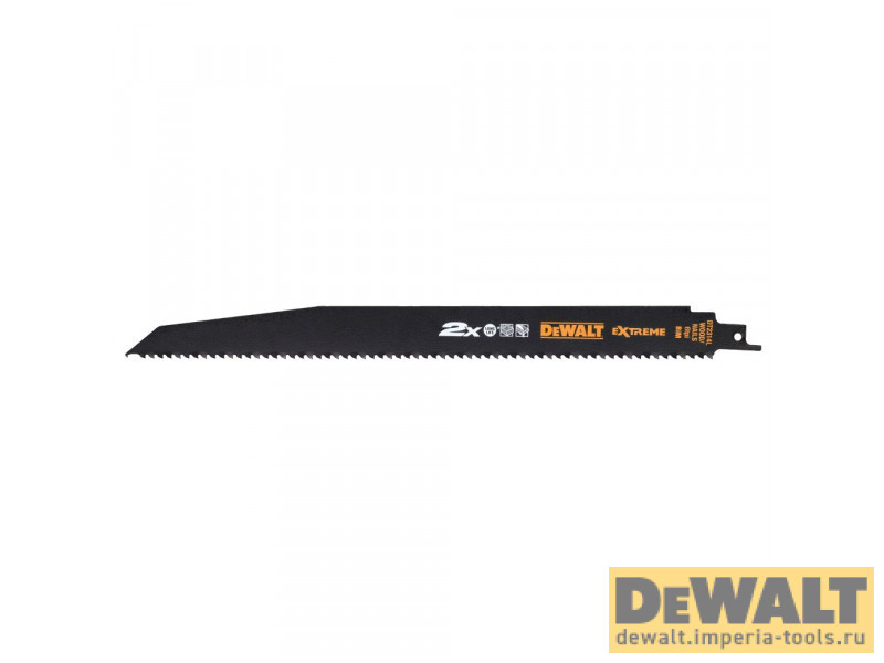 Полотно DeWALT DT2314L, по дереву с гвоздями для сабельных пил биметаллическое, BiM, 305 x 4.2 мм, S1210VF, 5 шт. Полотно DeWALT DT2314L, по дереву с гвоздями для сабельных пил биметаллическое, BiM, 305 x 4.2 мм, S1210VF, 5 шт.