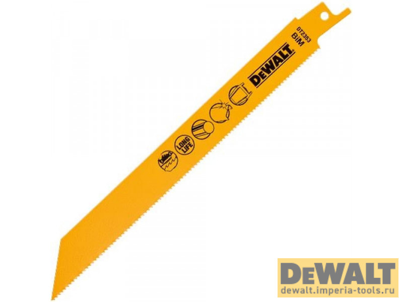 Полотно по металлу для сабельных пил биметаллическое DeWALT DT2353, BiM, 203 x 1.8 мм, 5 шт. Полотно по металлу для сабельных пил биметаллическое DeWALT DT2353, BiM, 203 x 1.8 мм, 5 шт.